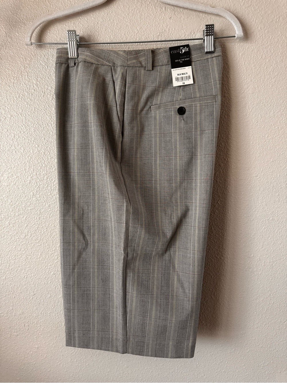NWT Gray Plaid Tailored Women’s Culottes. Size 10